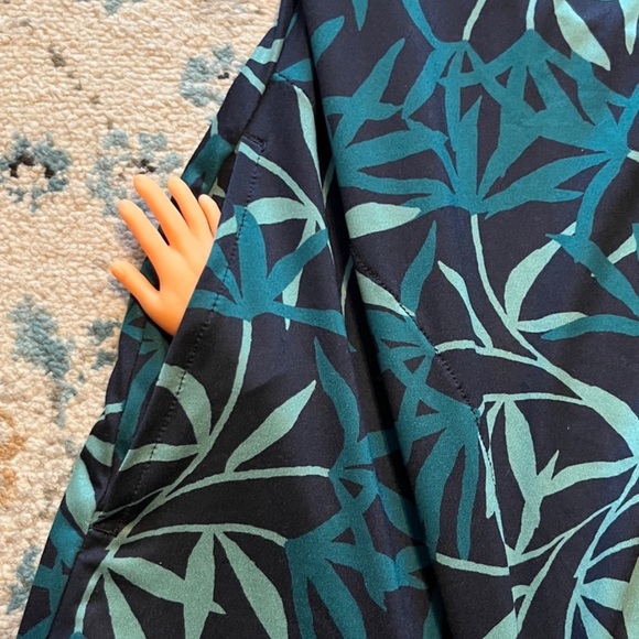 PRANA Jewel Lake Tropical Leaves Halter Dress - Picture 9 of 16